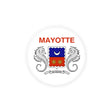 Mayotte Flag round sticker in several sizes - Pixelforma