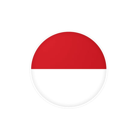 Monaco Flag round sticker in several sizes - Pixelforma
