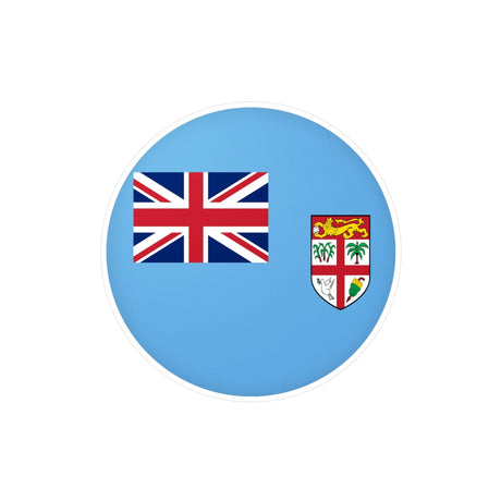 Fiji Flag Round Sticker in Multiple Sizes - Pixelforma