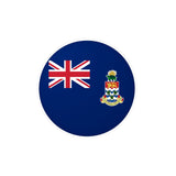 Cayman Islands Flag Round Sticker in Multiple Sizes - Pixelforma