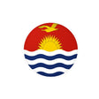 Kiribati Flag Round Sticker in Multiple Sizes - Pixelforma