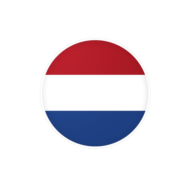 Flag of the Netherlands round sticker in several sizes - Pixelforma
