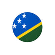 Solomon Islands Flag Round Sticker in Multiple Sizes - Pixelforma