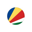 Seychelles Flag Round Sticker in Multiple Sizes - Pixelforma