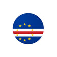 Cape Verde Flag Round Sticker in Multiple Sizes - Pixelforma