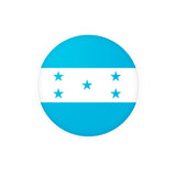 Honduras Flag Round Sticker in Multiple Sizes - Pixelforma
