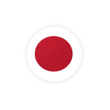 Autocollant rond Drapeau du Japon en plusieurs tailles - Pixelforma 