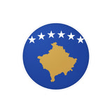 Kosovo Flag Round Sticker in Multiple Sizes - Pixelforma