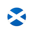 Autocollant rond drapeau écosse pvc résistant décoratif