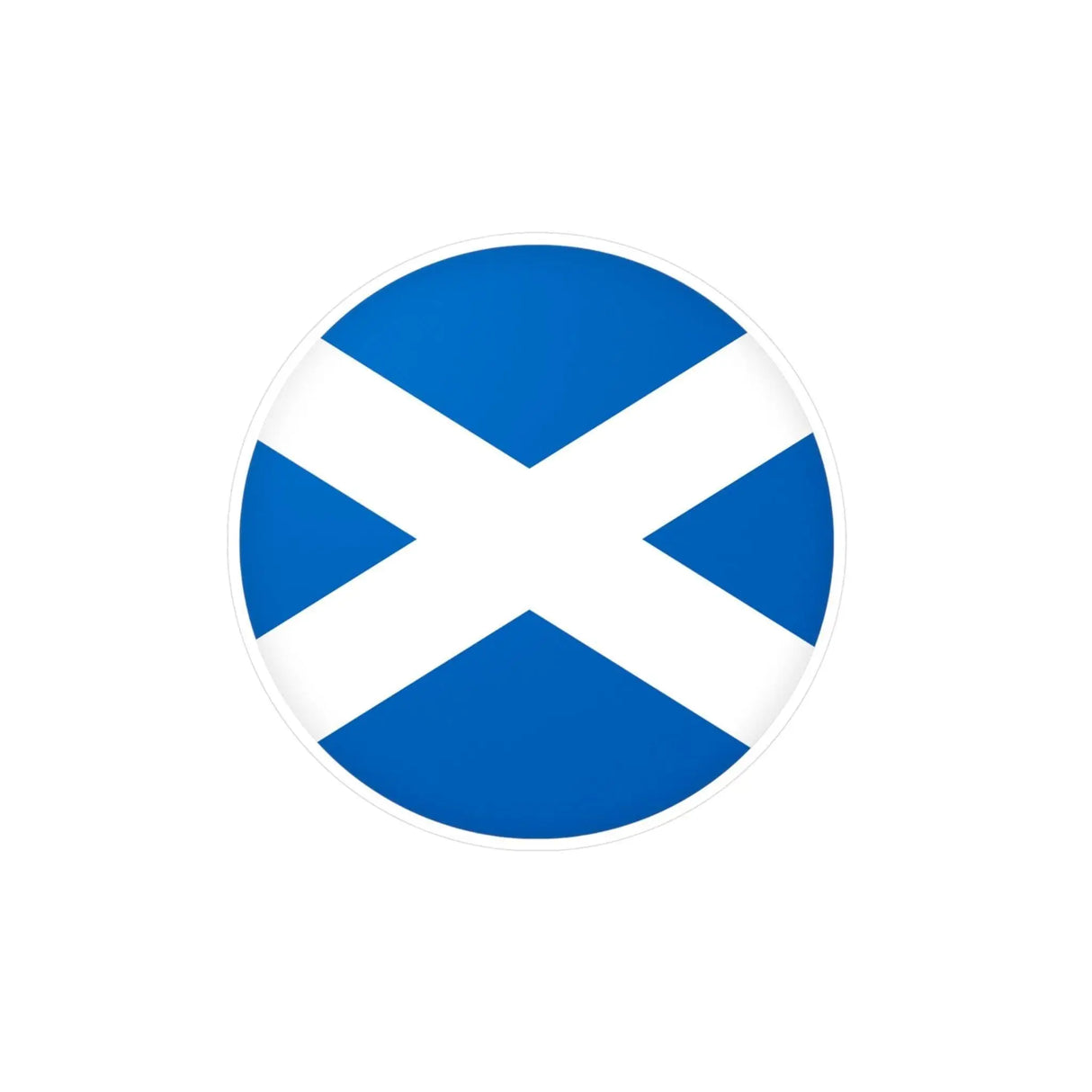 Autocollant rond drapeau écosse pvc résistant décoratif