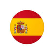 Autocollant rond drapeau espagne pvc résistant décoration