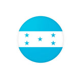 Autocollant rond drapeau honduras pvc résistant décoratif