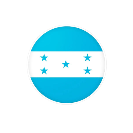 Autocollant rond drapeau honduras pvc résistant décoratif