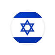 Autocollant rond drapeau israël en pvc décoratif résistant