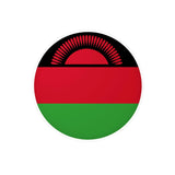 Autocollant rond drapeau malawi pvc résistant décoratif