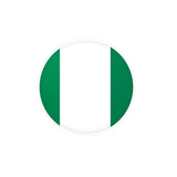 Autocollant rond drapeau nigeria pvc résistant décoratif