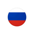 Autocollant rond drapeau russie en pvc résistant décoratif