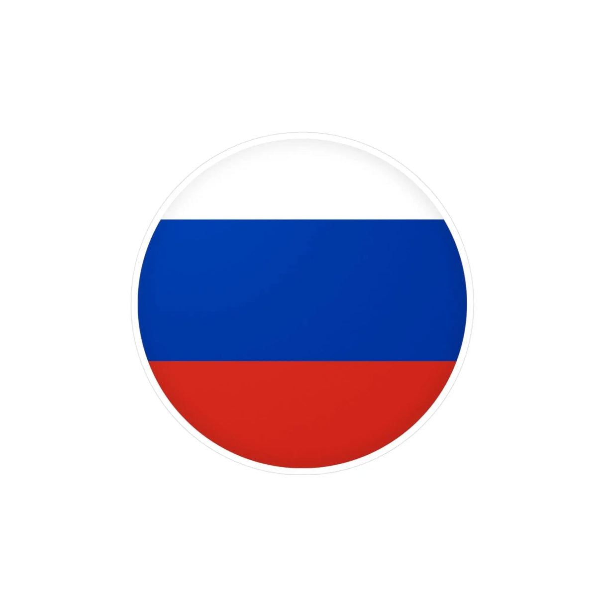 Autocollant rond drapeau russie en pvc résistant décoratif