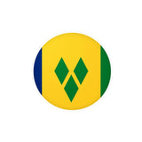 Autocollant rond drapeau saint-vincent-et-les-grenadines en plusieurs tailles - pixelforma