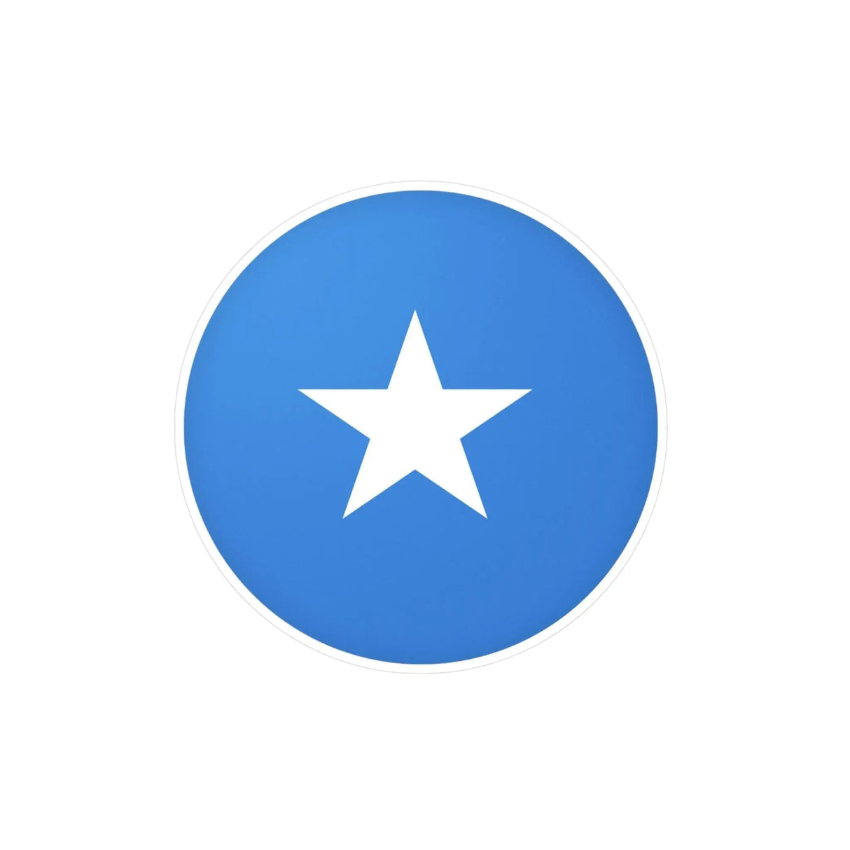 Autocollant rond drapeau somalie pvc résistant décoratif