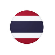 Autocollant rond drapeau thaïlande pvc créatif résistant