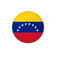 Autocollant rond drapeau venezuela en pvc résistant