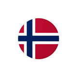 Autocollant rond norvège pvc résistant facile à poser