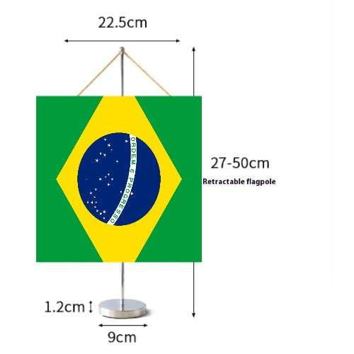 Fanion Table Drapeau Brésil en Polyester