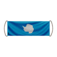 Bannière de défilement antarctique en polyester à main