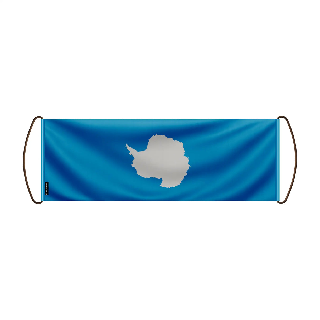 Bannière de défilement antarctique en polyester à main