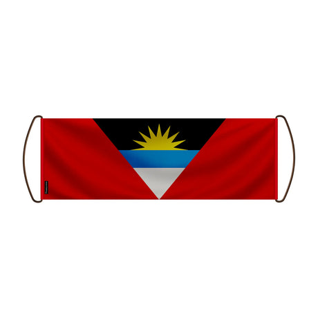 Bannière de défilement antigua-et-barbuda en polyester