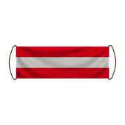 Bannière de défilement autriche en polyester à main