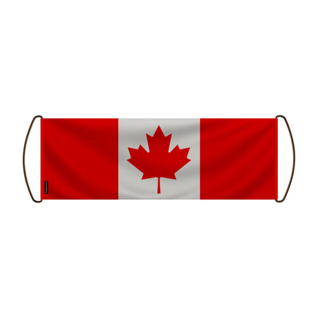 Bannière de défilement canada en polyester à main festive