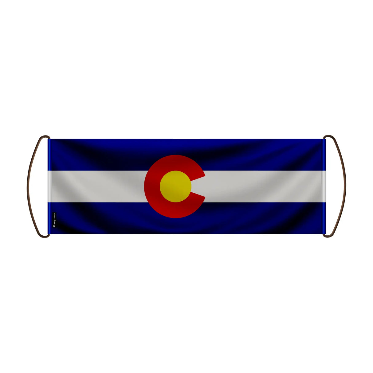 Bannière de défilement colorado polyester pour événements sportifs
