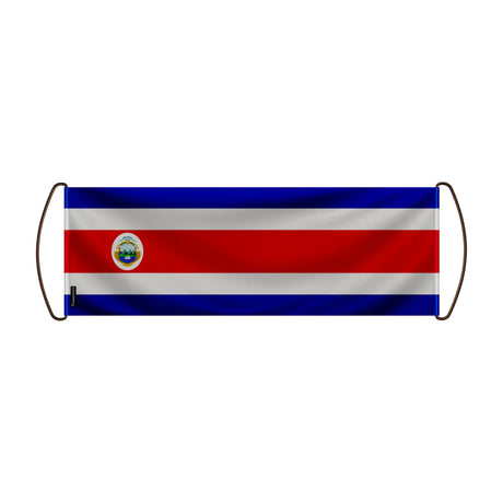 Bannière de défilement costa rica en polyester à main