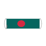 Bannière de défilement Drapeau Bangladesh en Polyester - Pixelforma 