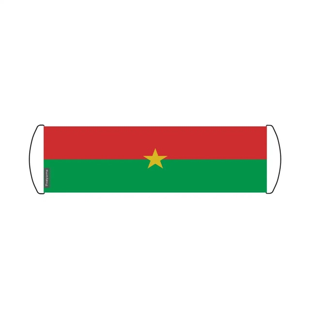 Bannière de défilement Drapeau Burkina Faso en Polyester - Pixelforma 