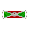 Bannière de défilement drapeau burundi en polyester