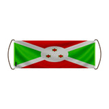 Bannière de défilement drapeau burundi en polyester