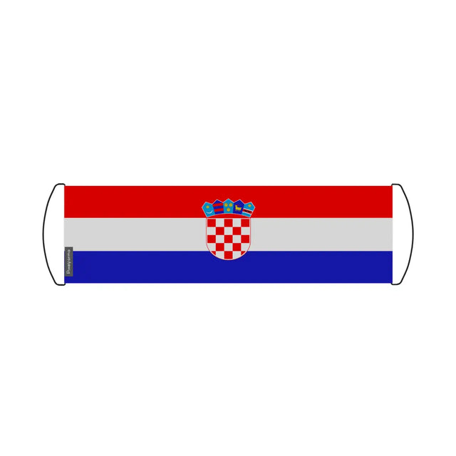 Bannière de défilement Drapeau Croatie en Polyester - Pixelforma 