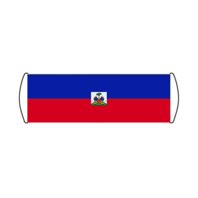 Bannière de défilement Drapeau d'Haïti - Pixelforma