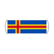 Flag of Åland Scroll Banner - Pixelforma