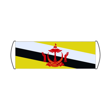 Brunei Flag Scroll Banner - Pixelforma