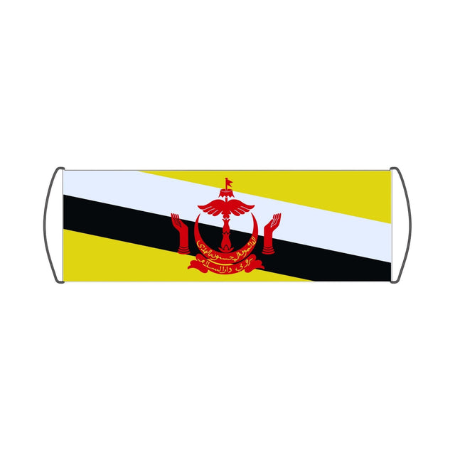 Bannière de défilement Drapeau de Brunei - Pixelforma