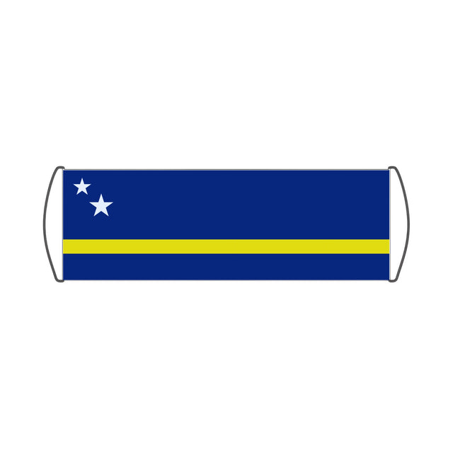 Curacao Flag Scroll Banner - Pixelforma