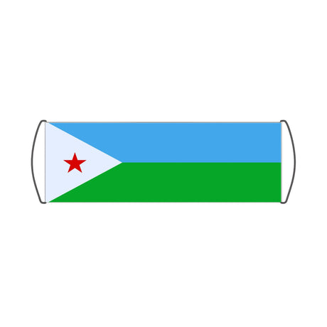 Flag of Djibouti Scroll Banner - Pixelforma