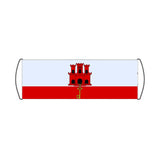 Flag of Gibraltar Scroll Banner - Pixelforma