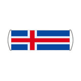 Bannière de défilement Drapeau de l'Islande - Pixelforma