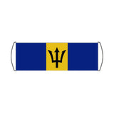 Flag of Barbados Scroll Banner - Pixelforma