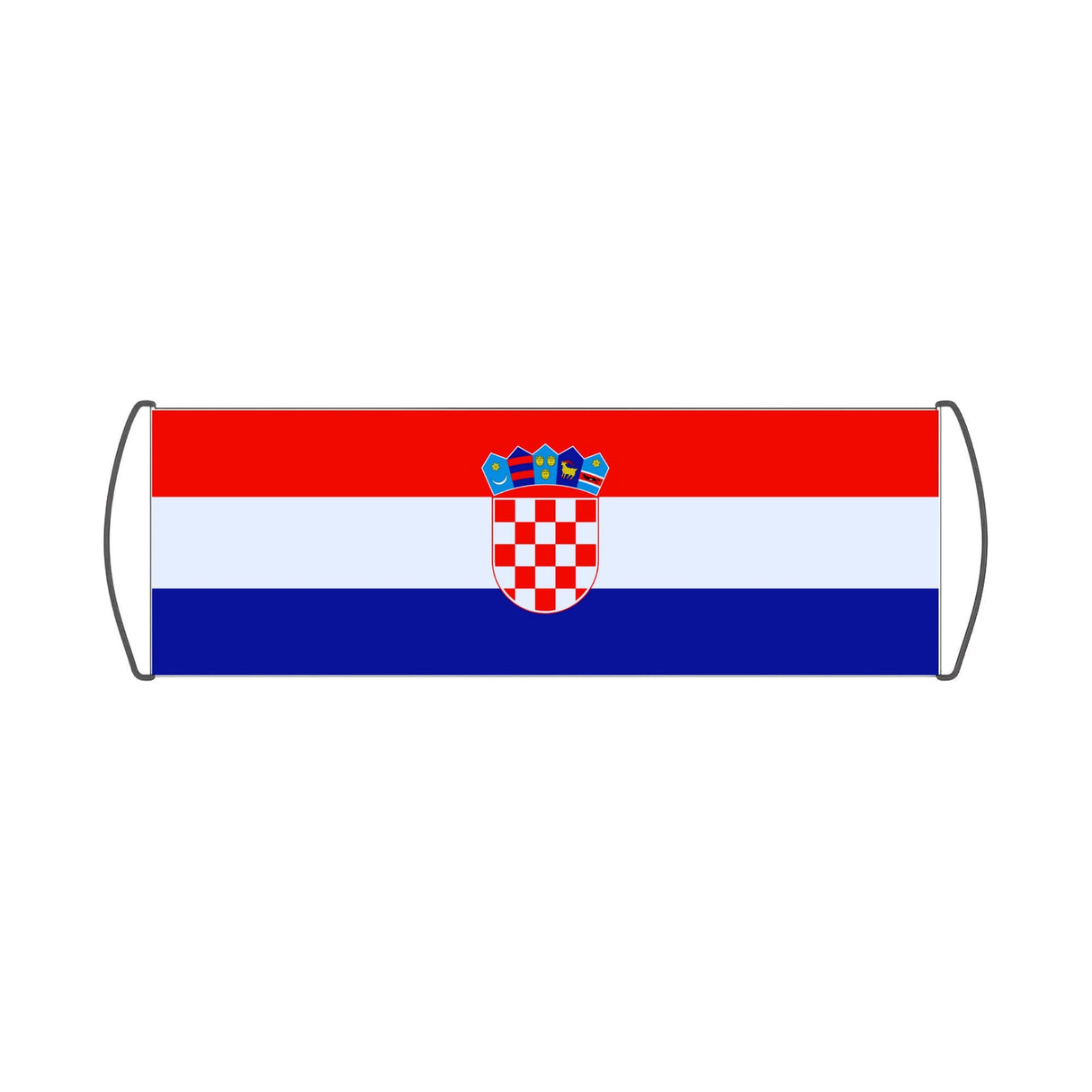 Croatia Flag Scroll Banner - Pixelforma